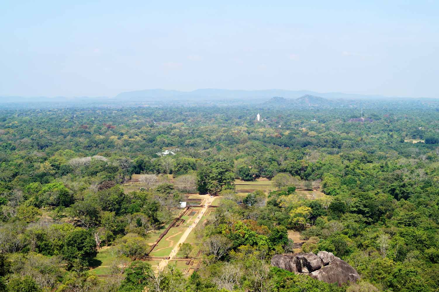 Ausblick vom Sigiirya Felsen Sri Lanka