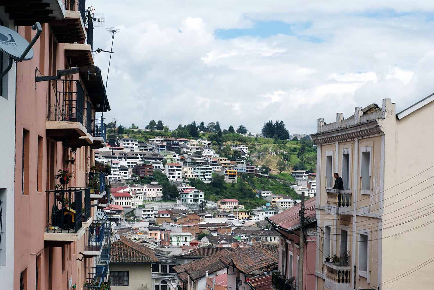 Die Gassen Quitos, Ecuador