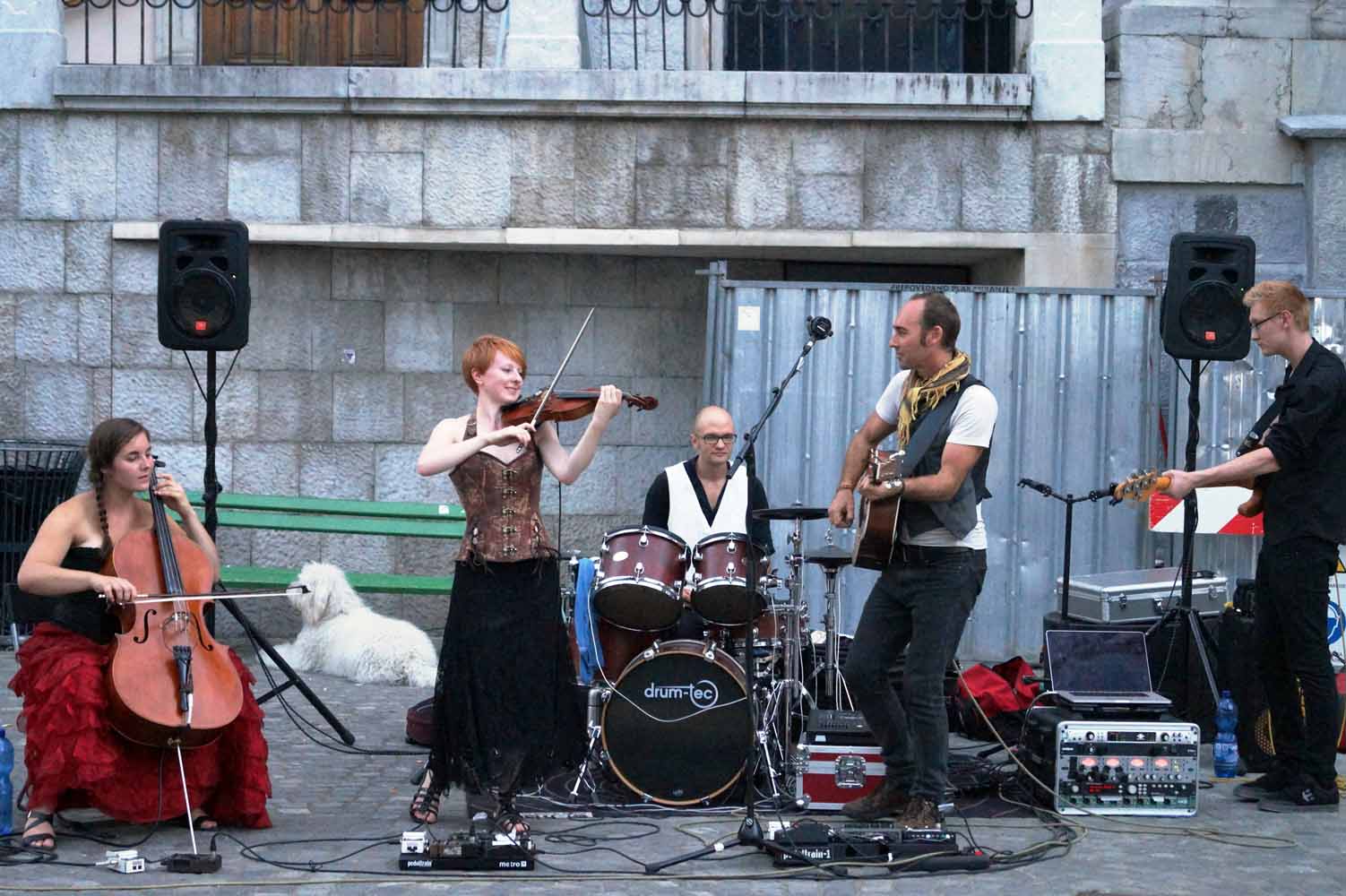 Musiker in Ljubljana 
