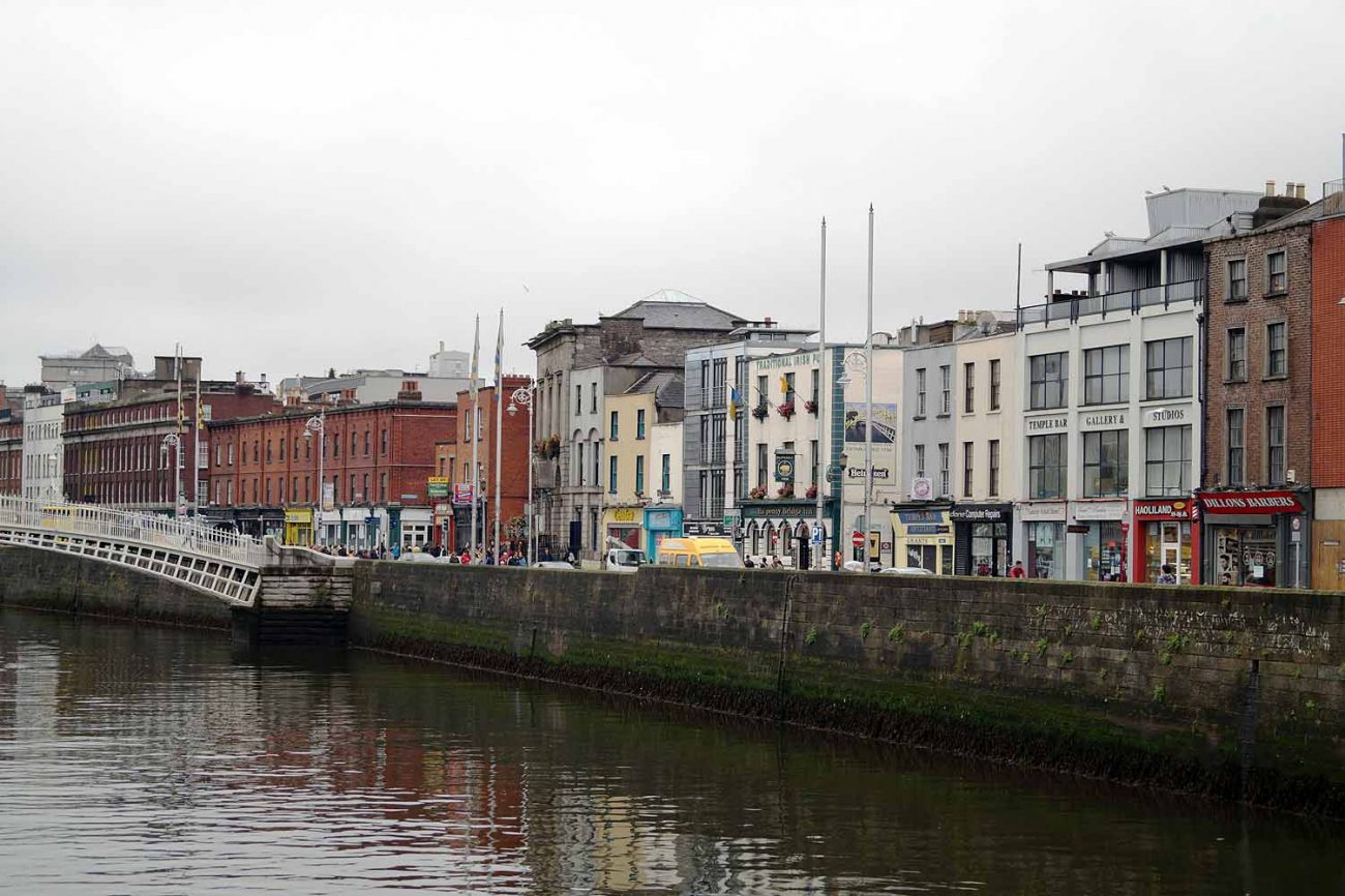 Fluss Liffee in Dublin