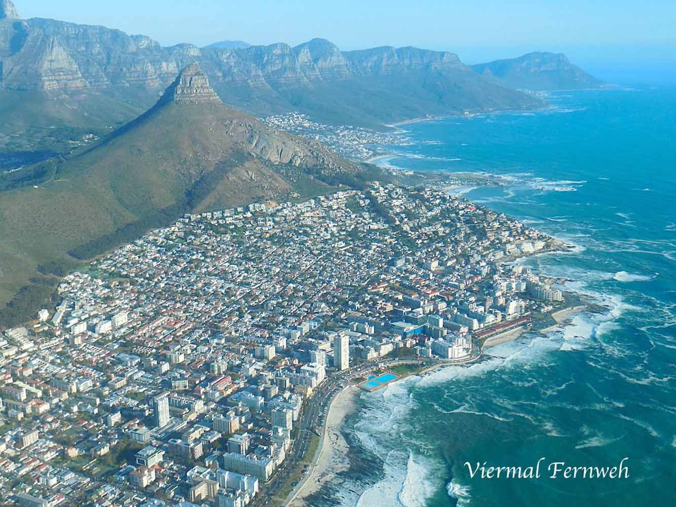 Ausblick beim Rundflug über Kapstadt