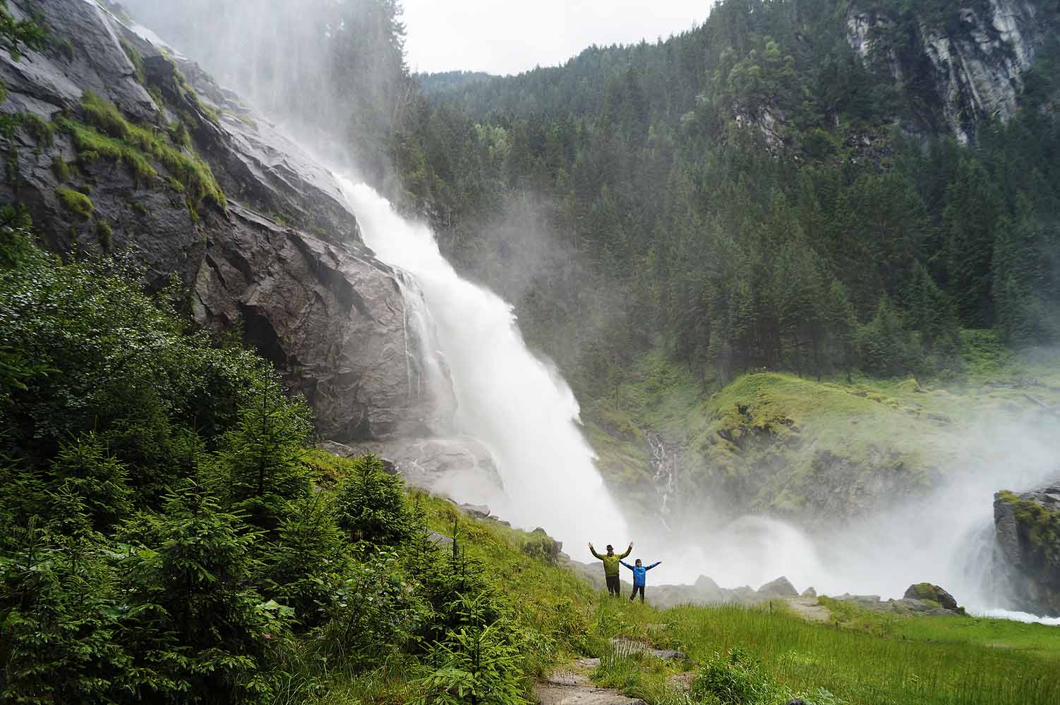 Wohin verreisen mit Teenagern - Krimmler Wasserfällen
