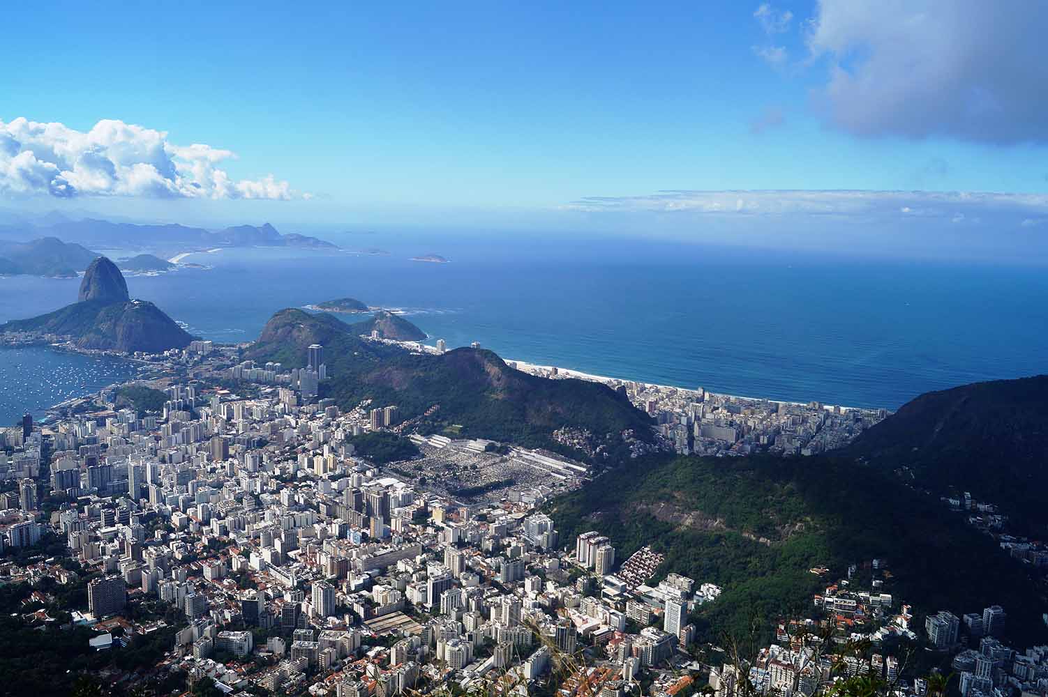 Ausblicke vom Corcovado in Rio de Janeiro