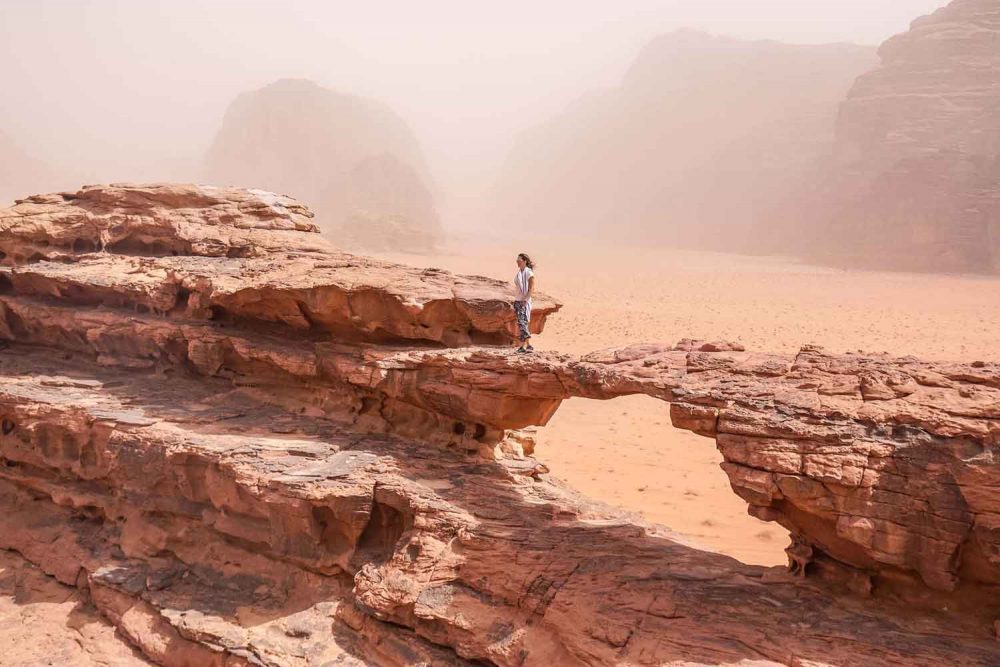 Reiserute Jordanien mit Wüste