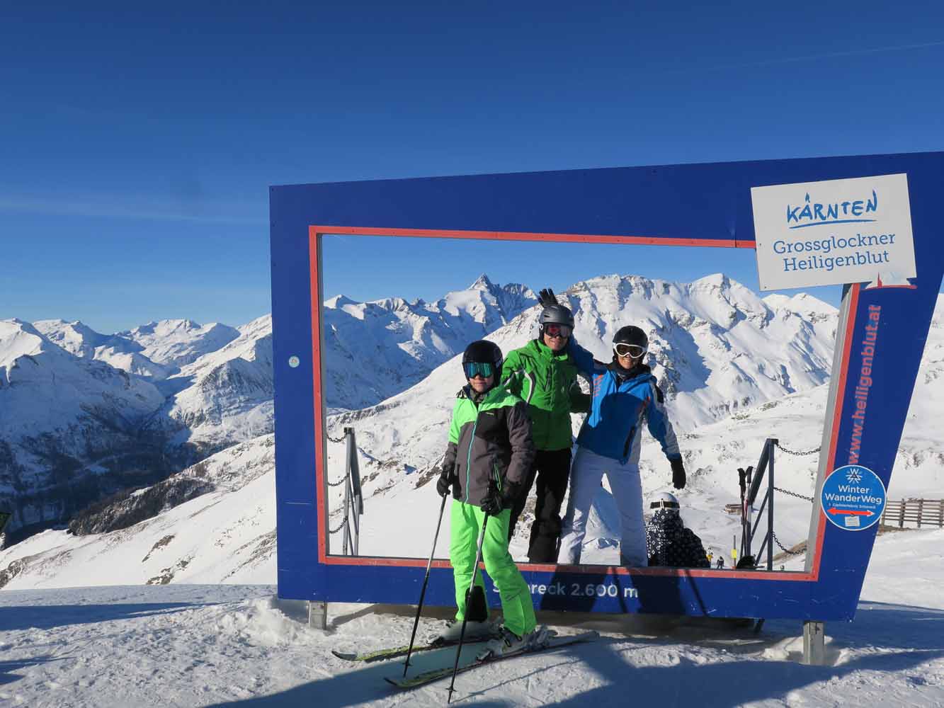 Großartige Ausblicke im Skigebiet Heiligenblut am Großglockner