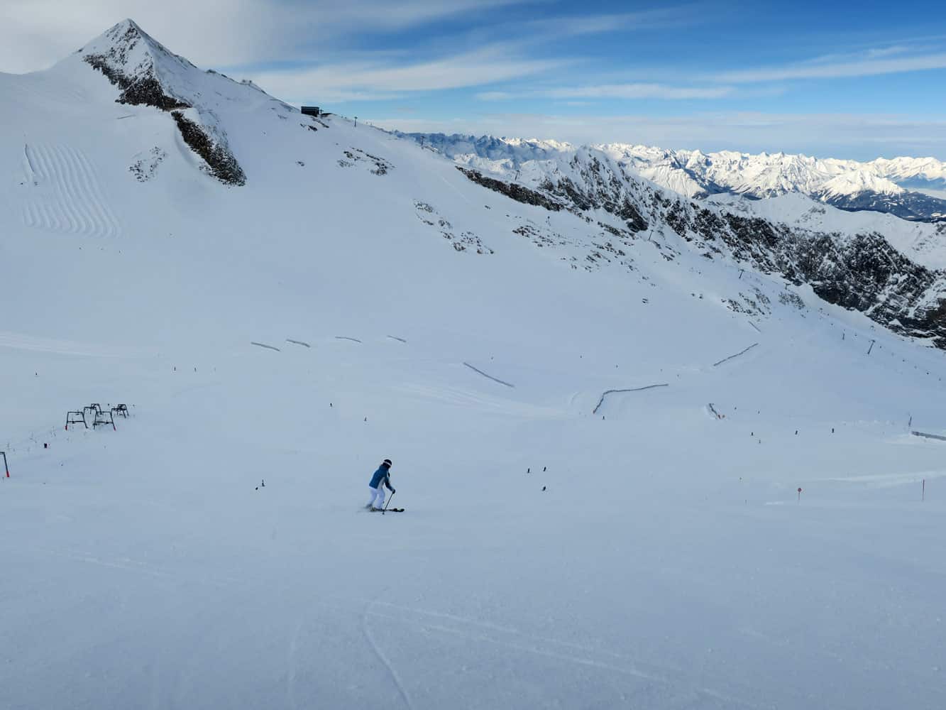 Skifahren am Hintertuxer Gletscher