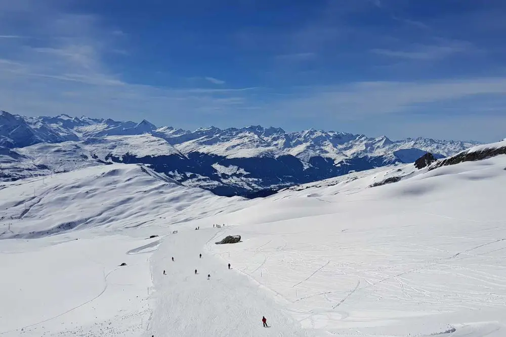 Skifahren am Vorab Gletscher