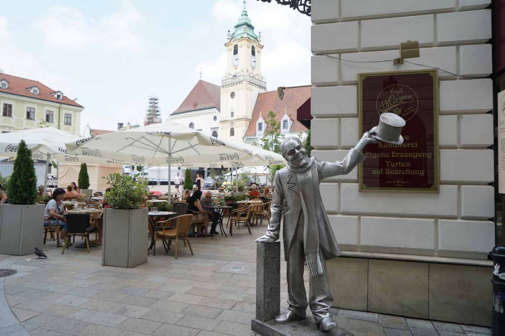Bronzestatue Bratislava