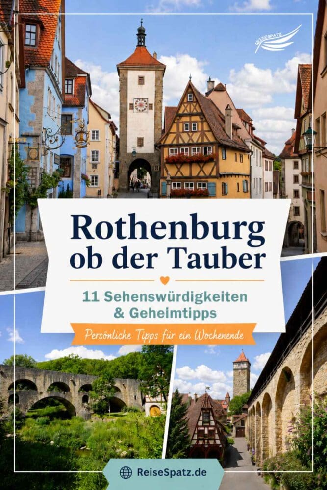 Pinterest Grafik Rothenburg Sehenswürdigkeiten