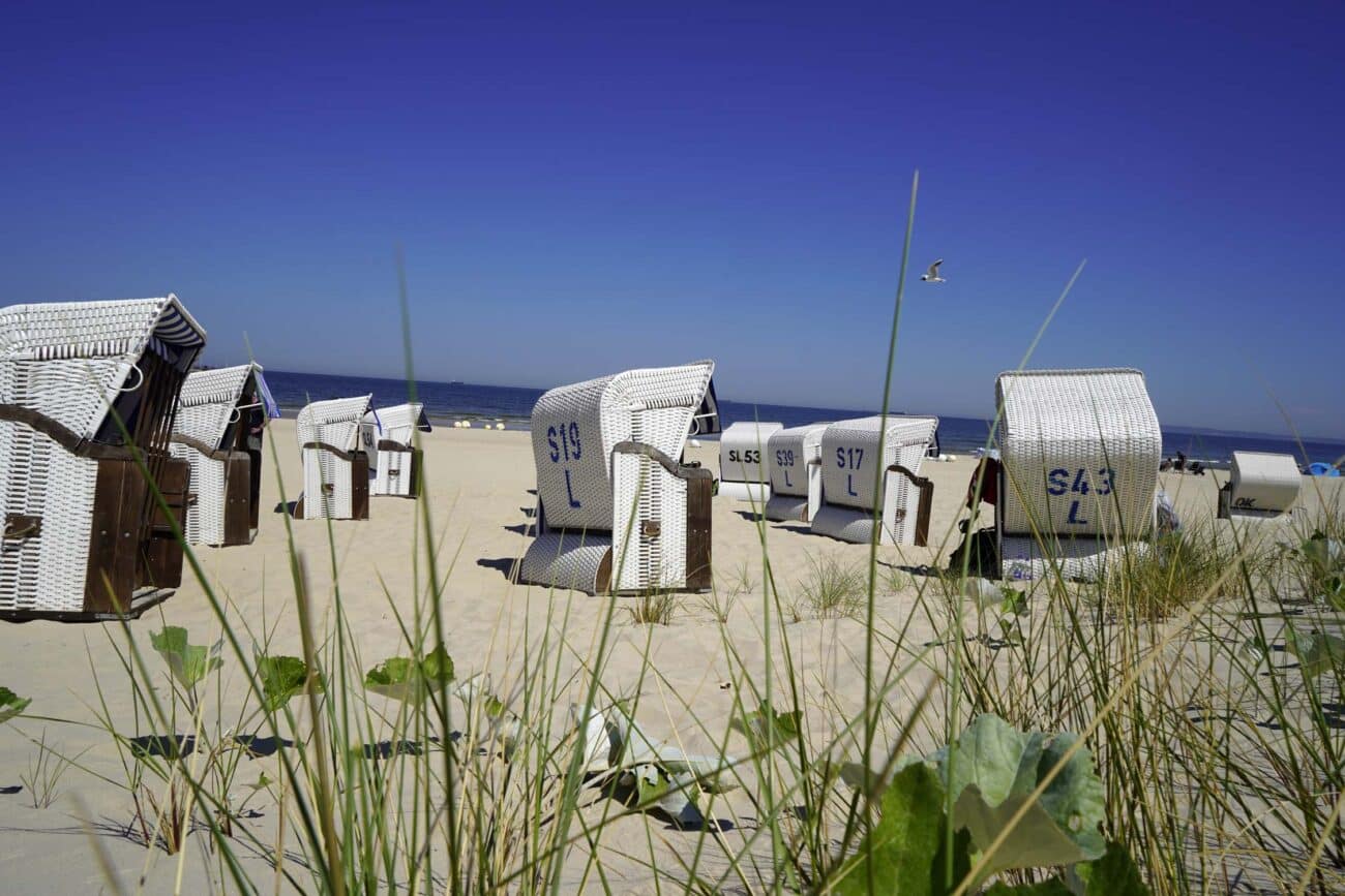 Usedom Strand mit Strandkörben