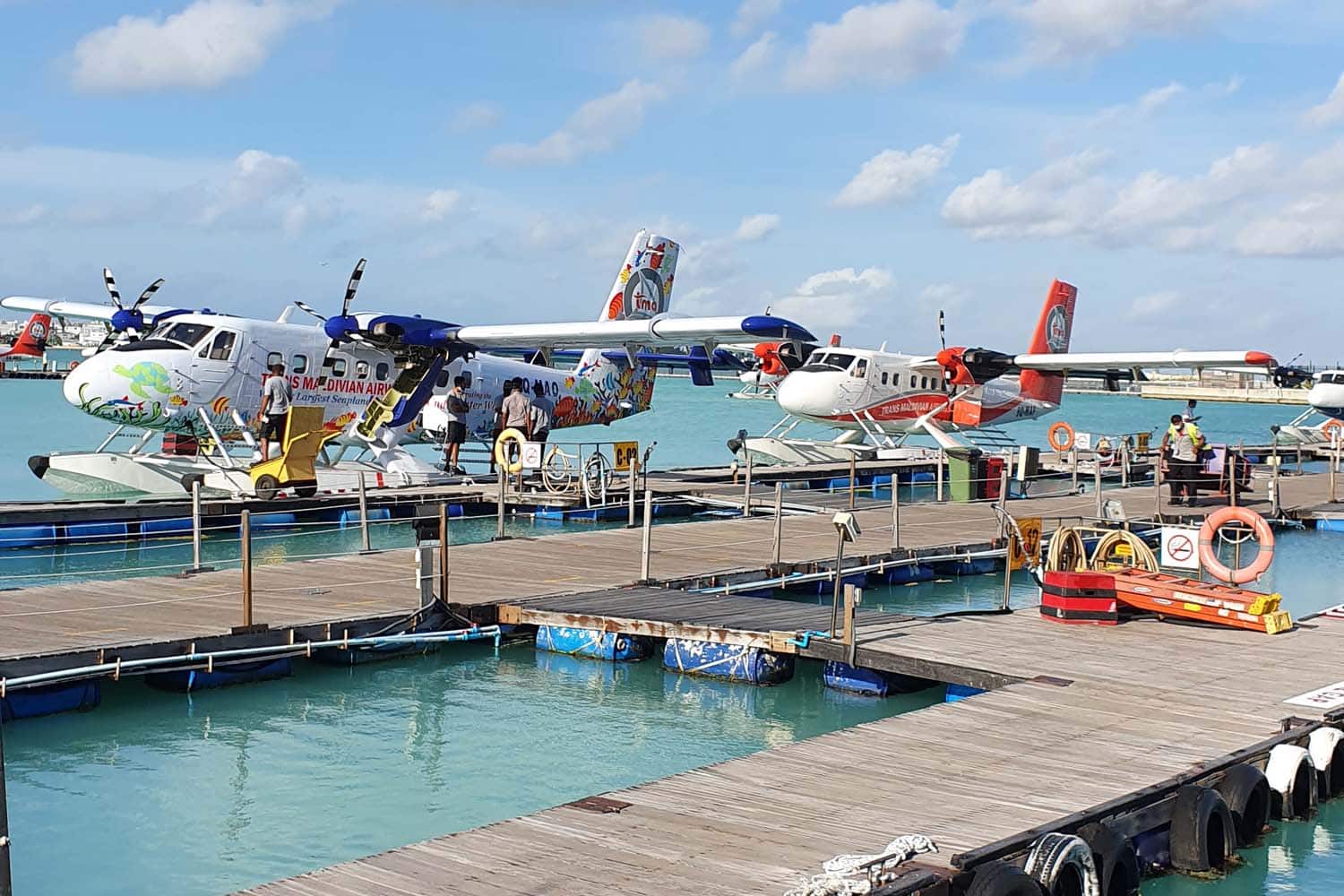 Anreise Wasserflugzeuge Malediven
