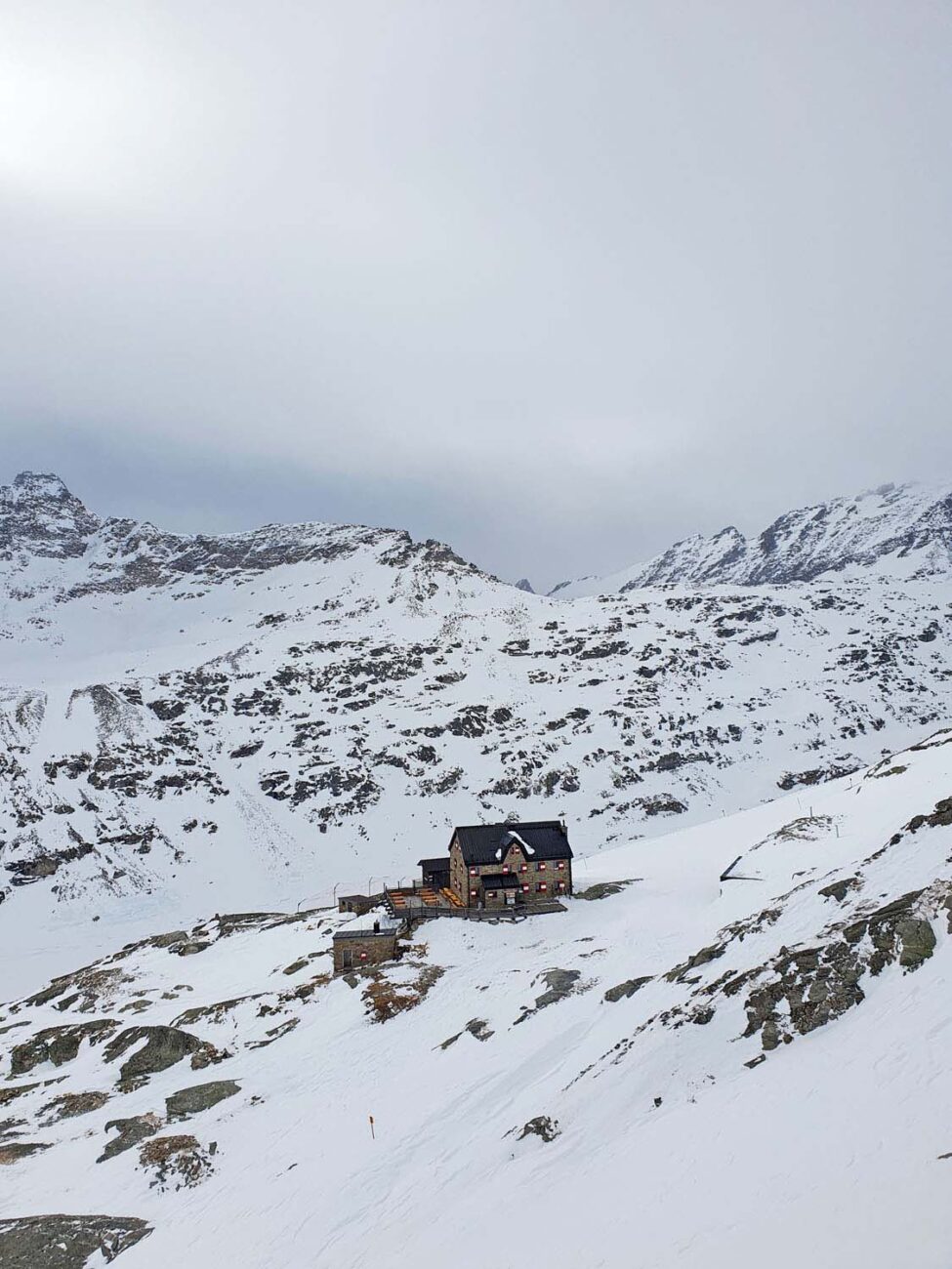 Hütten am Mölltaler Gletscher