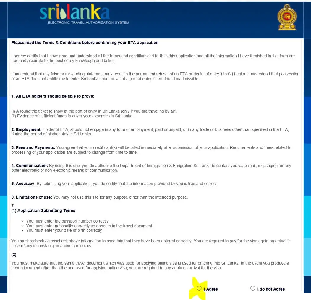 Schritt-für-Schritt Anleitung Sri Lanka Visum