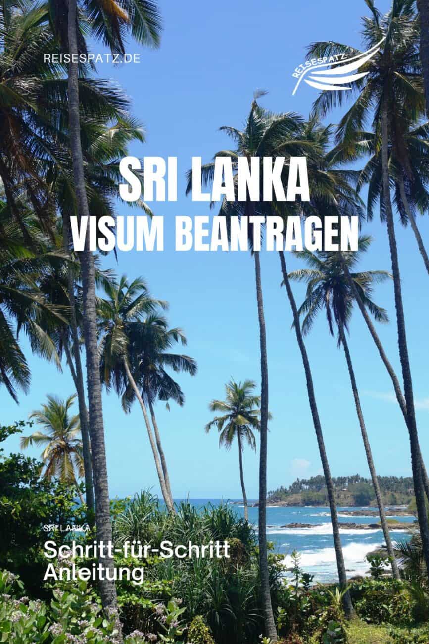 Sri Lanka Visum beantragen einfache Anleitung