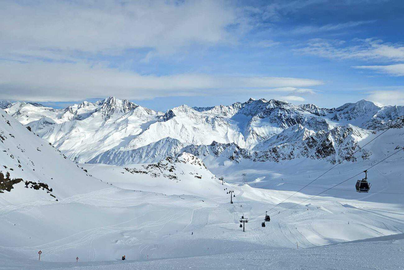 Skifahren am Kaunertaler Gletscher Skigebiet