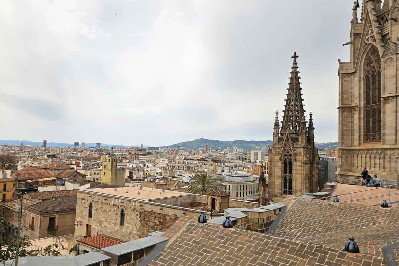 Barcelona von oben: Aussicht vom Dach der Kathedrale