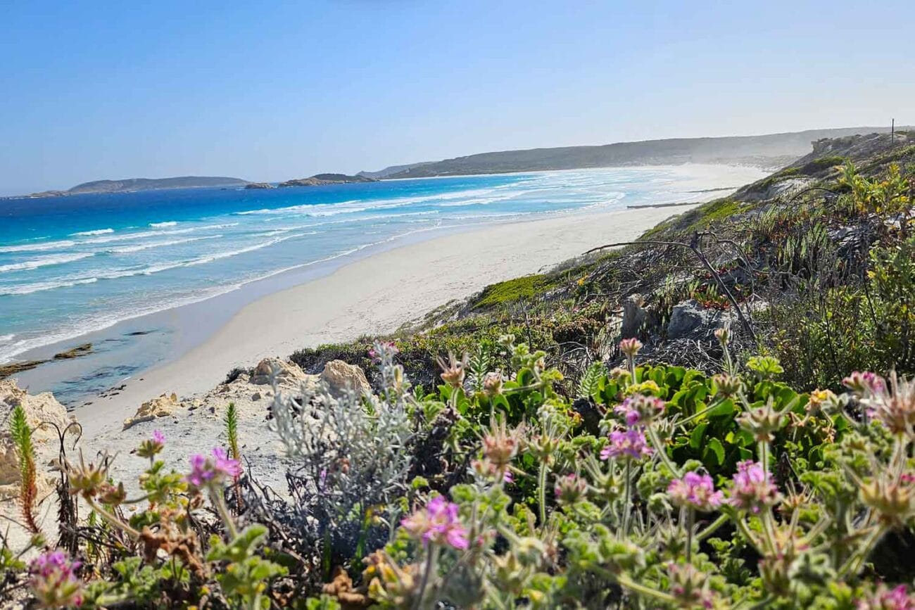 Strand bei Esperance in Westaustralien mit weißem Sand, türkisfarbenem Meer und unberührter Natur