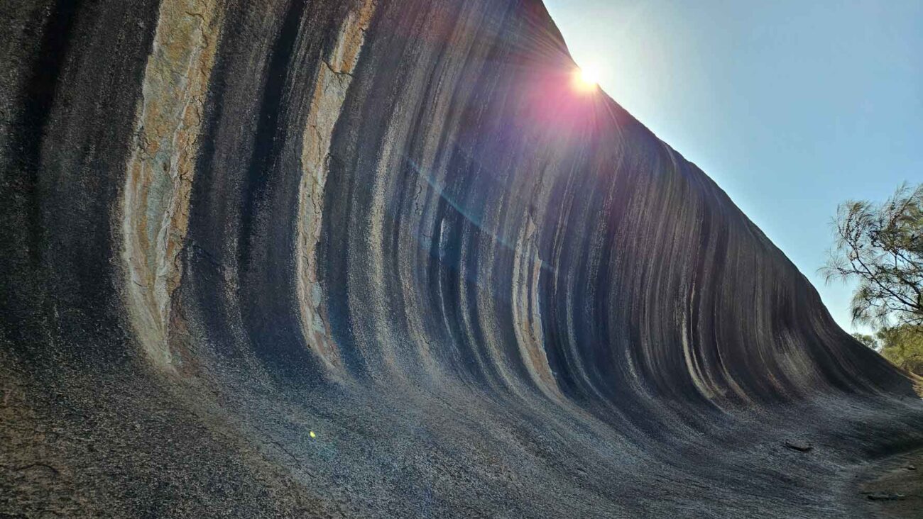 Wave Rock am vormittag – kühle Farbtöne und weiches Licht im Outback