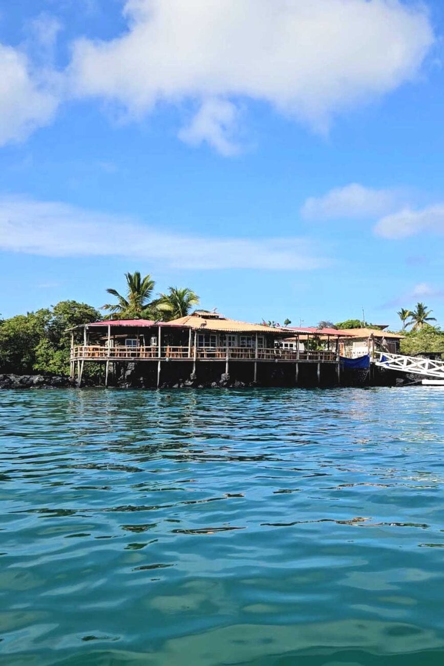 Restaurant The Point bei Puerto Ayora direkt am Wasser