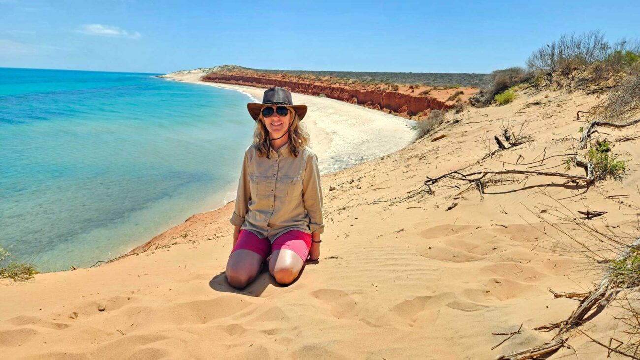 Reisebloggerin Sabine in Westaustralien während ihrer Weltreise