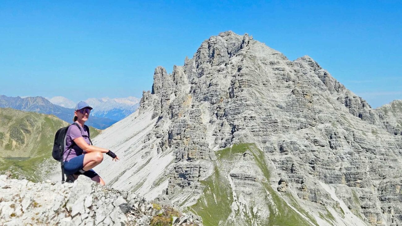 Reisebloggerin Sabine am Hohen Burgstall im Stubaital
