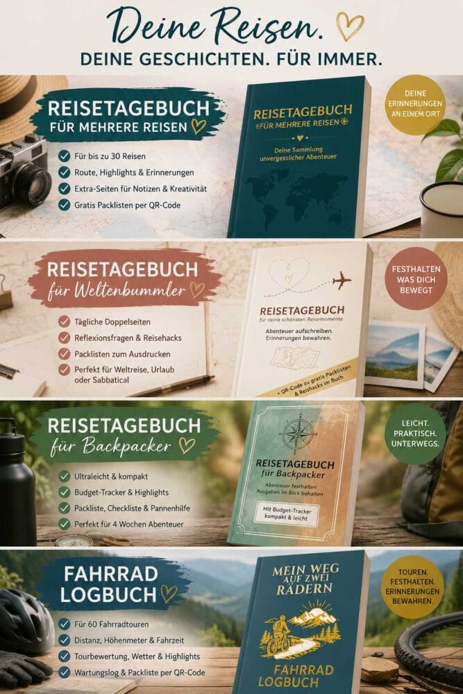 Pinterest Grafik für Reisetagebücher von ReiseSpatz