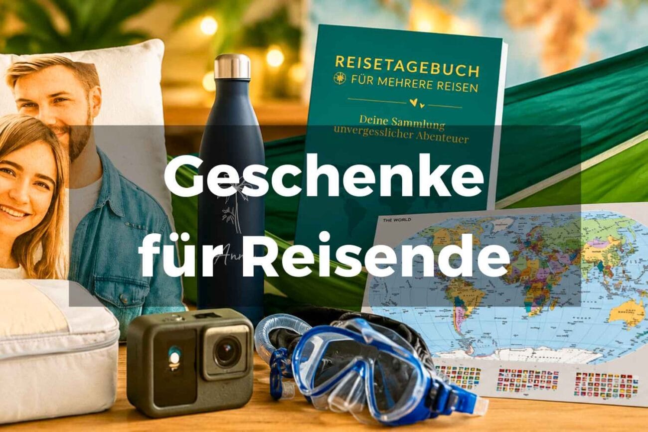 Geschenke für Reisende und Weltenbummler, von Reisetagebuch bis Weltkarte